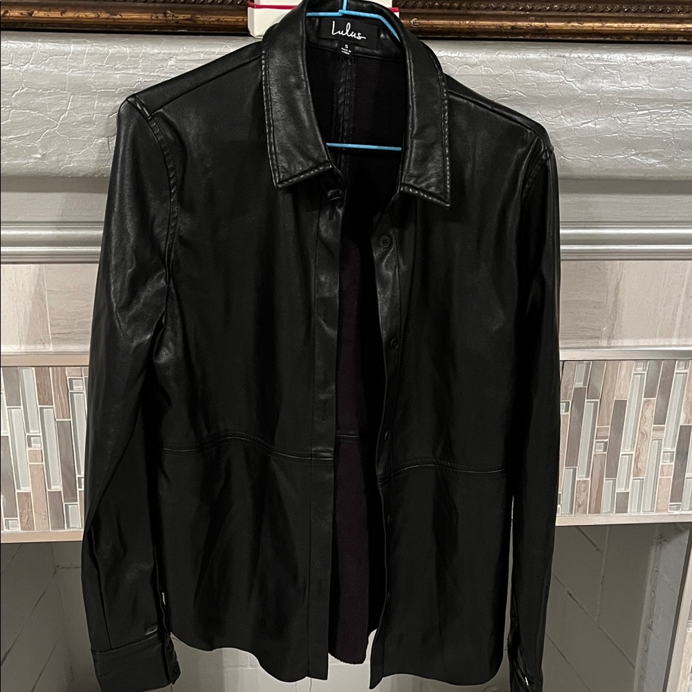 Lulus Black Shirt Jacket for Men